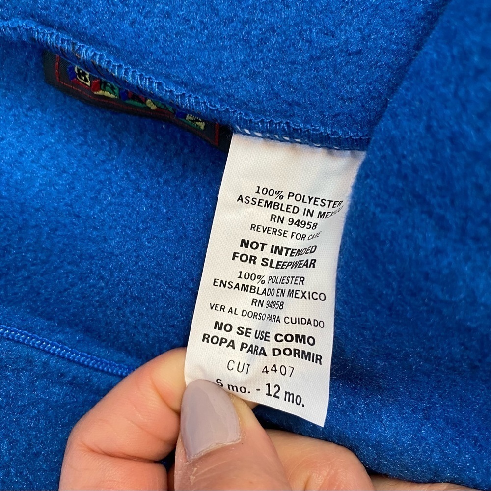 vintage BRATZ blue fleece baby suit - Picture 3 of 6